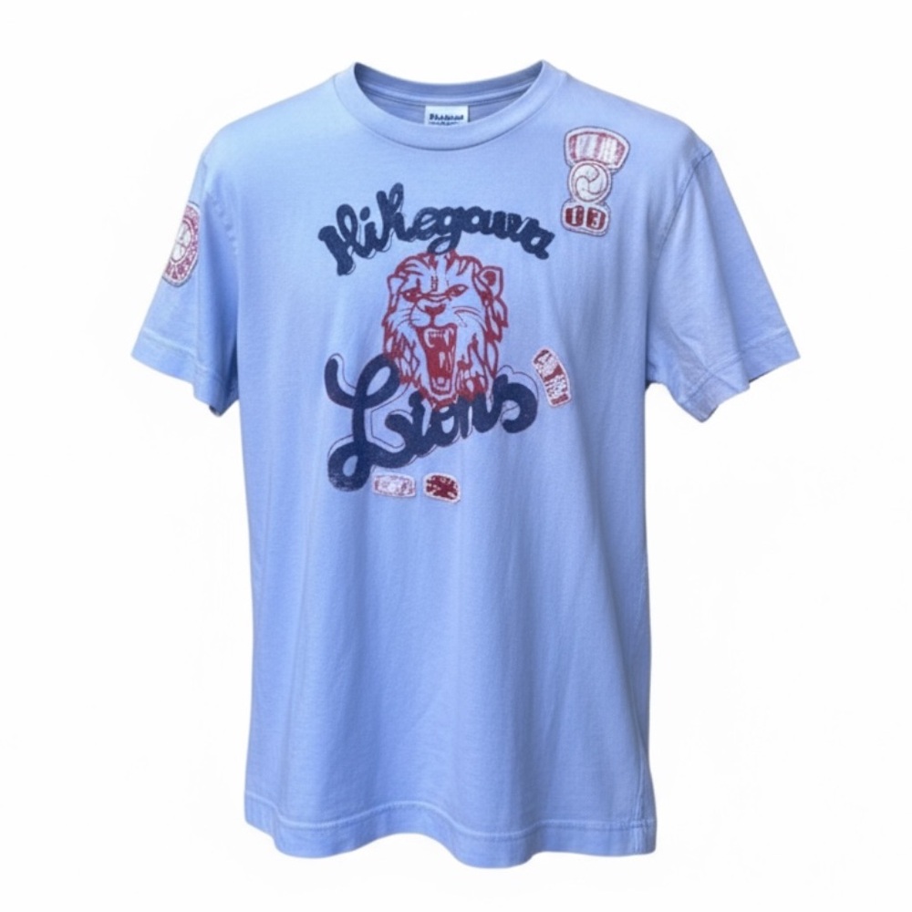 🦁 Vintage Energie Lions‎ Tee 🔵 Embroidered Graphic | Size S